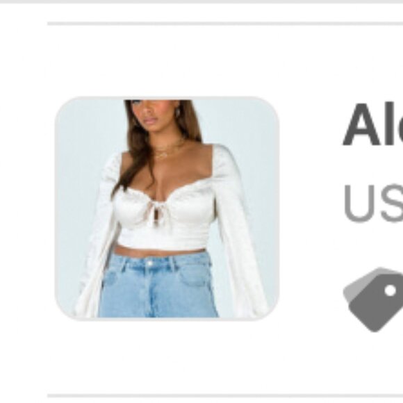 Princess Polly "Alexa Top" (Champagne) - Picture 4 of 4